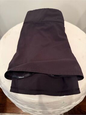 Lululemon Black Athletic Side Pleated Skirt 8 GUC